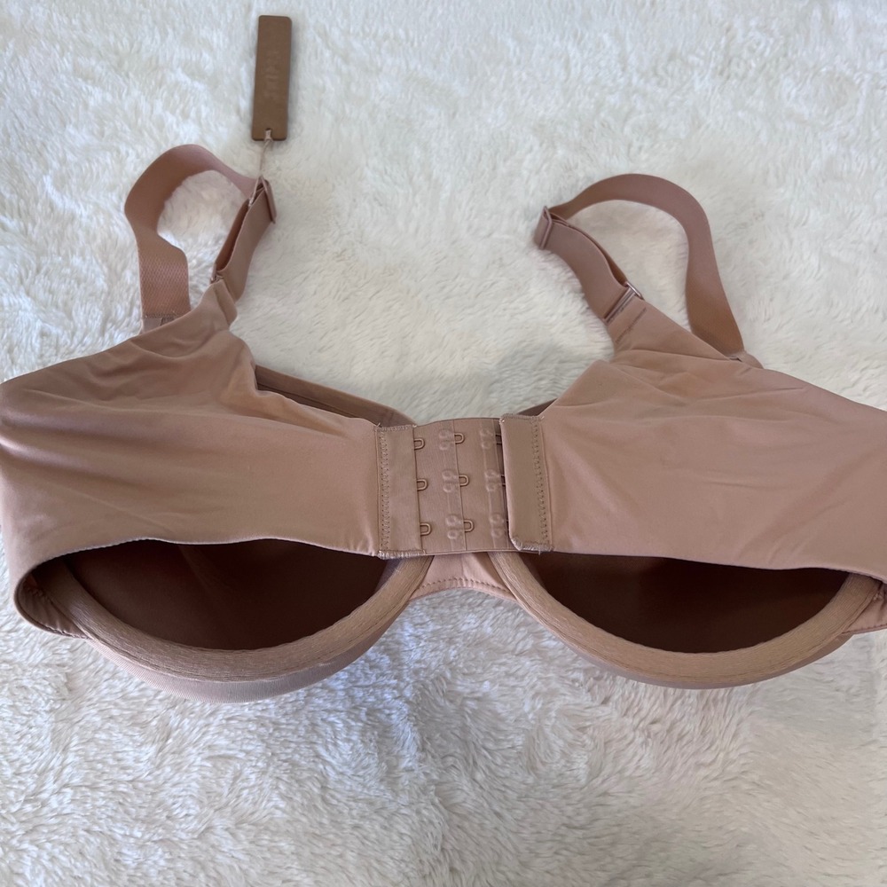 SKIMS Womens Smoothing Intimates Full Coverage Lightly Lined Bra Clay 32DDDD NWT - Picture 5 of 11